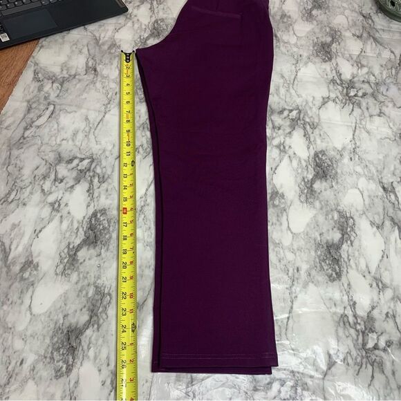 Universal Standard Cigarette Work Pants career Purple Size 3XS (2 / 4 ) NWT NEW - Picture 10 of 10